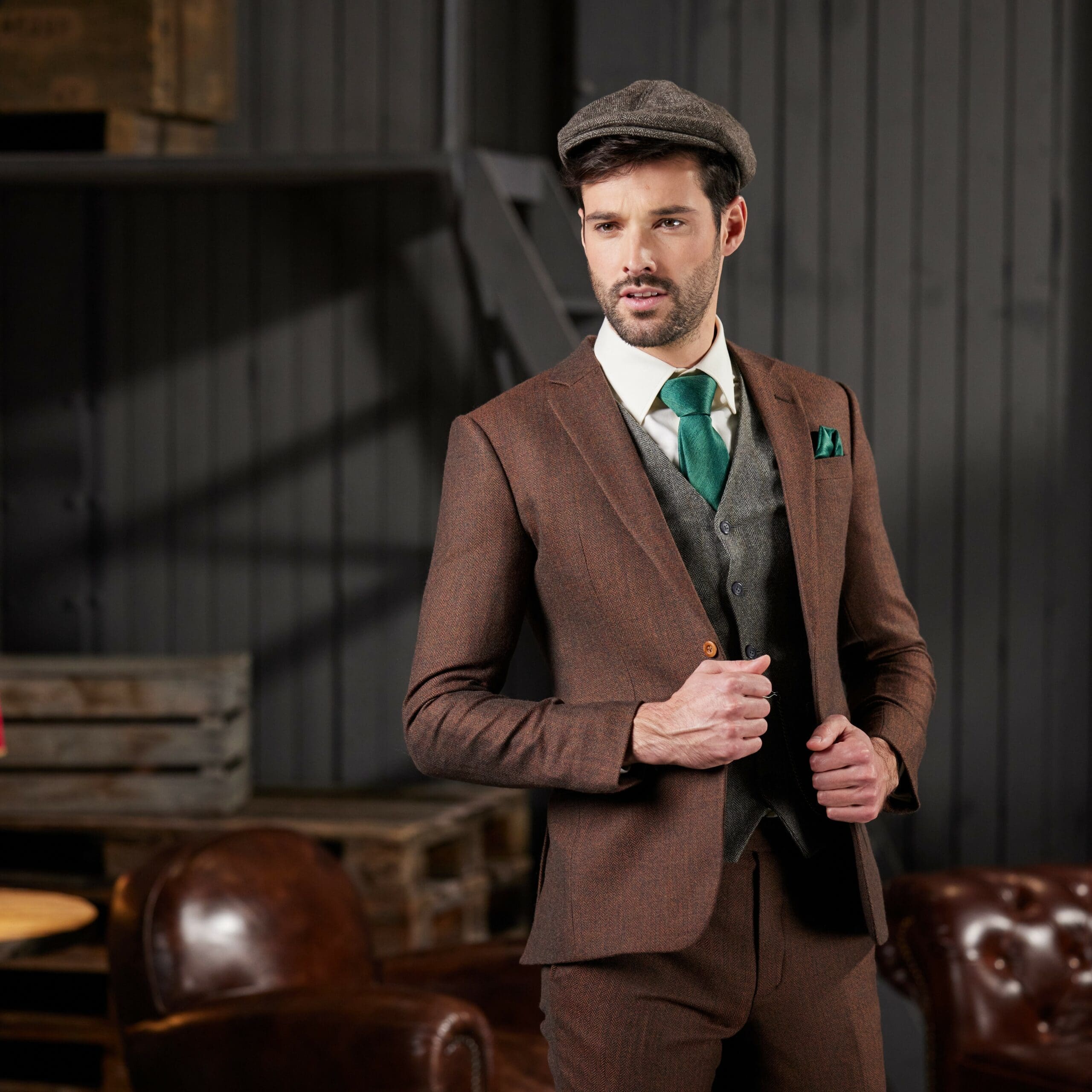 Peaky Blinders Anzug - Collin Suiting - Herren Tweed Anzug